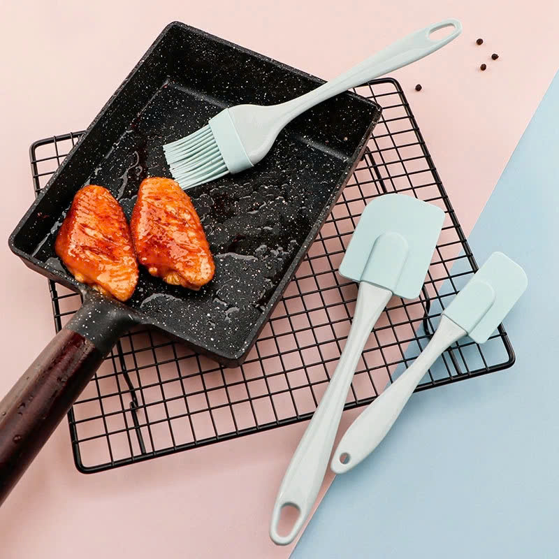 Bộ 3 dụng cụ làm bánh nấu ăn nhà bếp chất liệu silicon chịu nhiệt cao cấp