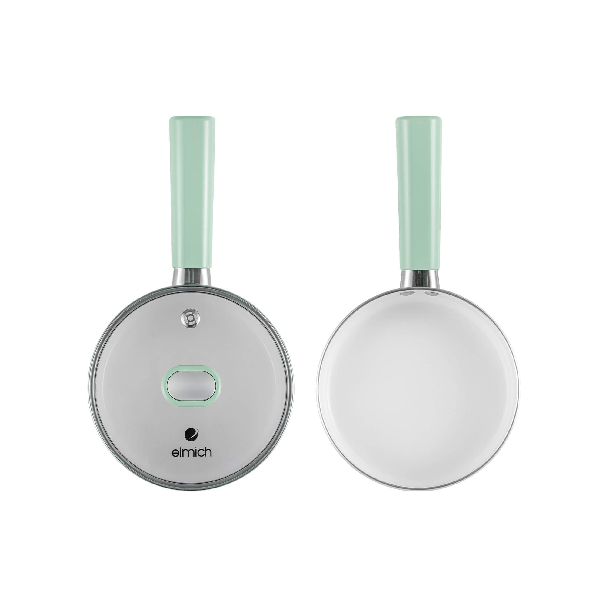 Bộ nồi chảo chống dính sứ Elmich Baby EL-1168, Hàng chính hãng, bắt từ nhanh, có thể dùng trong máy rửa bát - JoyMall