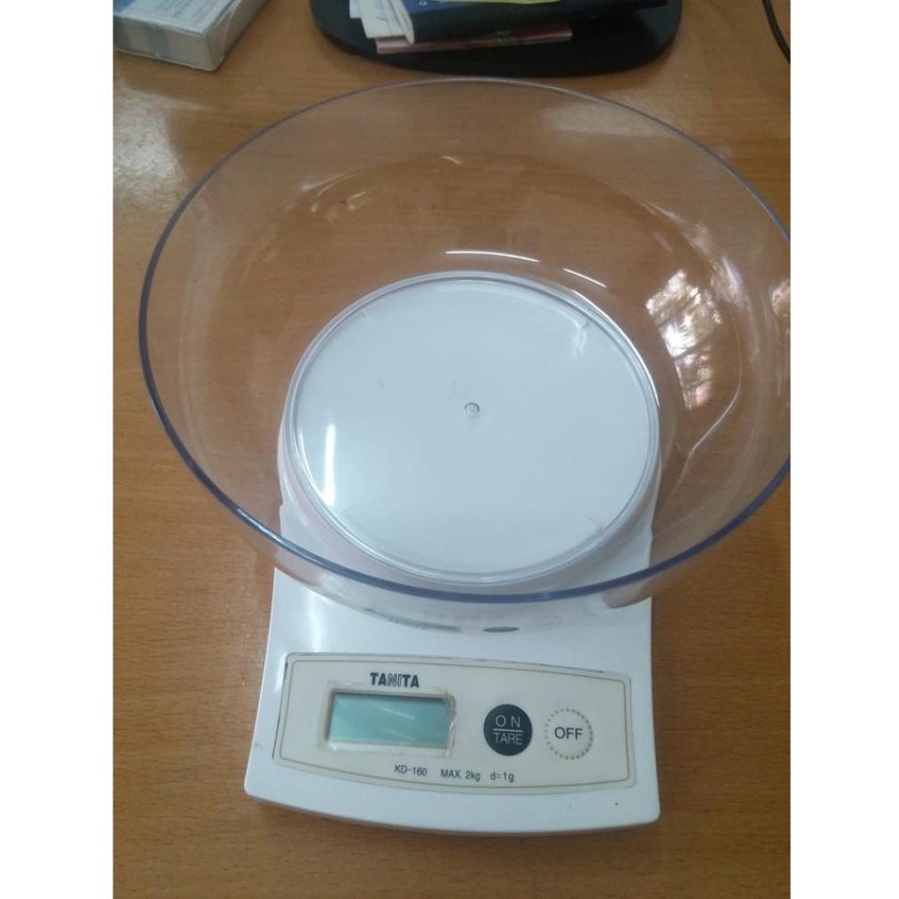 Cân điện tử nhà bếp TANITA KD160 - độ chính xác cao, màn hình LCD hiển thị số, sai số 1g, cân tối đa 2 kg