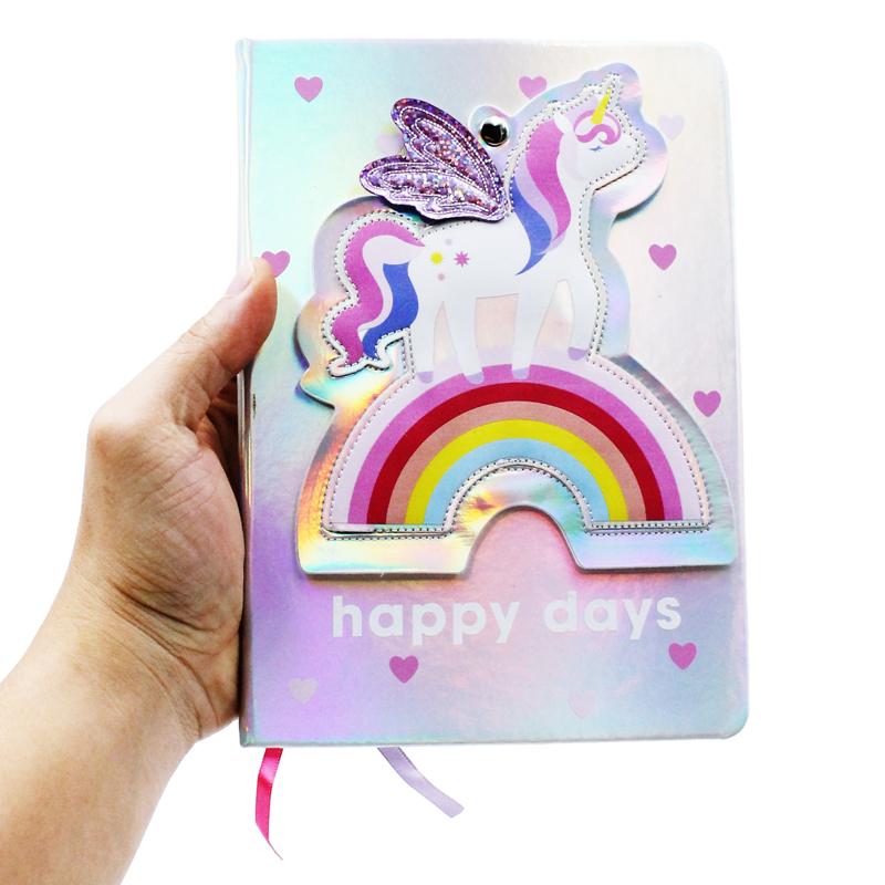 Sổ Bìa Lấp Lánh Unicorn Kẻ Ngang - MP UN23024