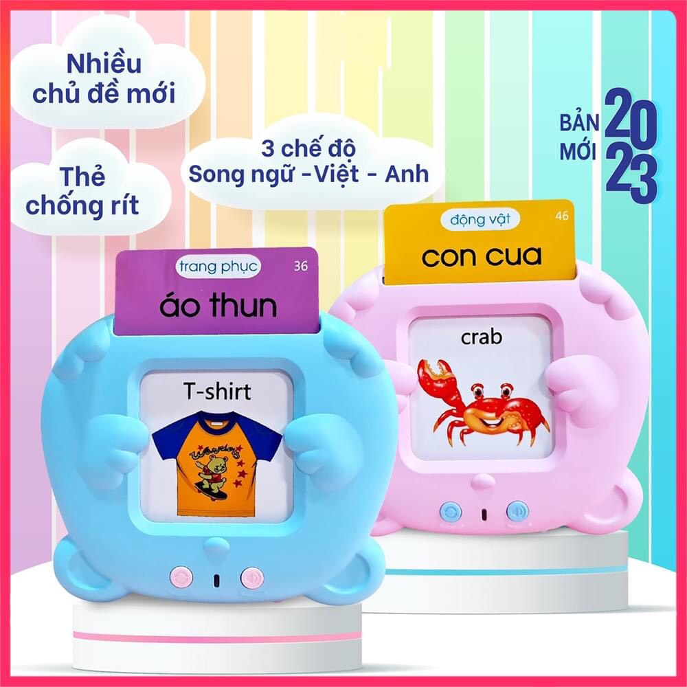 Máy Đọc Thẻ Flashcard Việt Anh Cho Bé, Máy Học Từ Vựng, Máy Tiếng Anh, Giúp Bé Phát Triển Học Tập