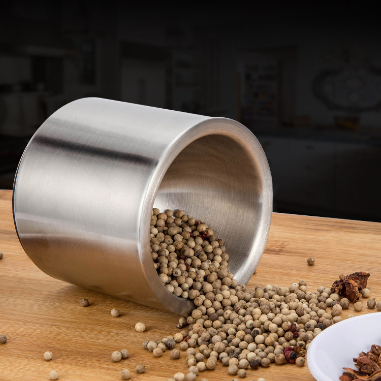 Bộ Cối Chày inox 304 Thép Không gỉ 10x9.5 - 14cm, hàng cao cấp không vết hàn - bảo hành trọn đời không han gỉ - GROFA