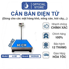 Cân Bàn Điện Tử A12E - Mặt Bàn Cân 600X800MM