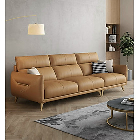 Ghế sofa băng 4 chỗ ngồi Tundo 200 x 85 cm x 85 cm màu cam đất