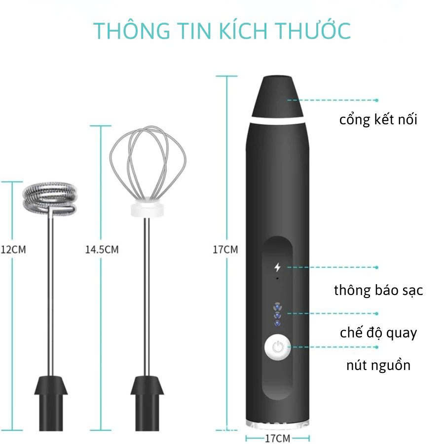 Cây Tạo Bọt Cà Phê , Trứng Mini Cầm Tay – Tiện Lợi, Nhỏ Gọn, Dễ Dùng