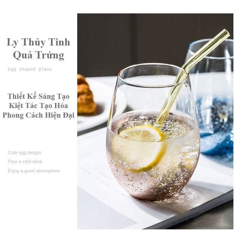 Ly Thủy Tinh Quả Trứng Sang Trọng Thể Tích 550ml