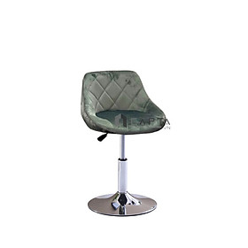 Ghế kỹ thuật viên spa nệm vải nhung Ghế lễ tân có lưng tựa chân điều chỉnh độ cao HCM CB2261-1F