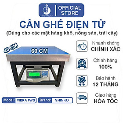 Cân Ghế Điện Tử Vibra FWD - Mặt Bàn Cân 400X500MM