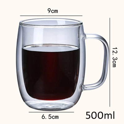 Ly thủy tinh 2 lớp cao cấp size 500ml và size 350ml