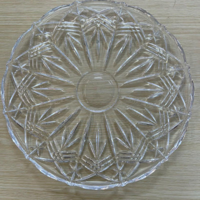 Đĩa pha lê tròn hoạ tiết Bohemia đường kính 31cm Hàng chính hãng