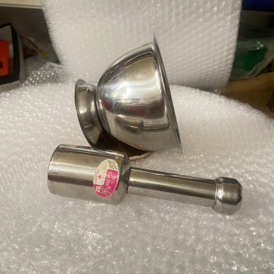 Bộ Cối Chày Inox Cao Cấp Sáng Bóng Bền Đẹp Đủ Kích Cỡ
