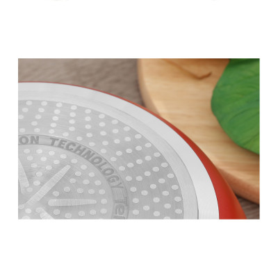 Chảo chiên chống dính đáy từ Tefal So Chef G1350296 21cm (Đỏ) - Công nghệ Thermor-spot cảnh báo nhiệt - Hàng chính hãng