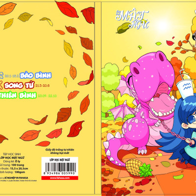 Combo 5 Tập Học Sinh 4 Ô Ly 100 Trang ĐL 100g/m2 - FAHASA - Lớp Học Mật Ngữ (Mẫu Màu Giao Ngẫu Nhiên)