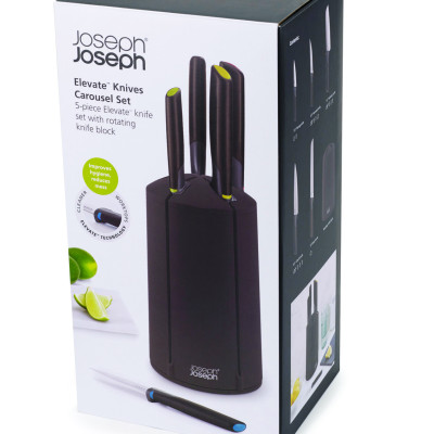 Joseph Joseph - Bộ dao cao cấp Elevate Knives 5-piece Carousel Set 000719