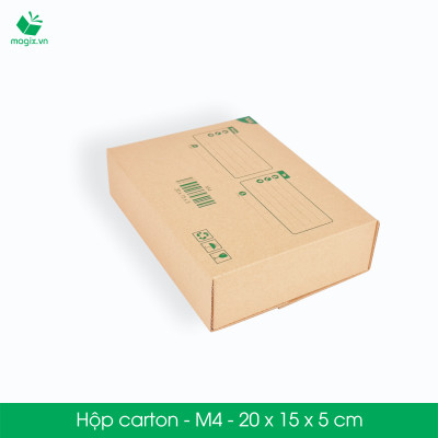 M4 - 20x15x5 cm - 25 Thùng hộp carton đóng hàng