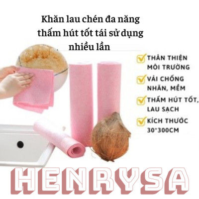 Khăn lau chén đa năng thấm hút tốt tái sử dụng nhiều lần - Chính hãng 