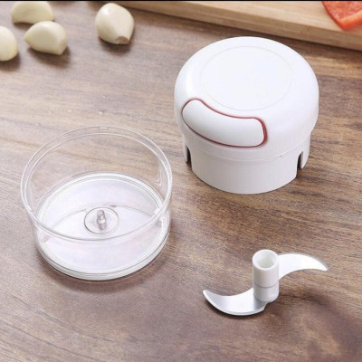 Máy Xay Tỏi Ớt Cầm Tay Mini - Dụng Cụ Xay Tỏi, Ớt Dây Rút Tiện Lợi