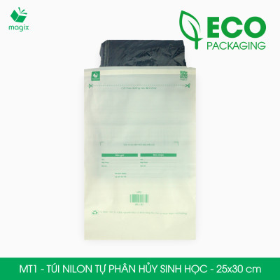 MT1 - 30x25 cm - 300 Túi nilon (tự phân hủy sinh học) đóng hàng