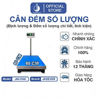 Cân Đếm Số Lượng JWI-700C - Mặt Bàn Cân 600x800MM