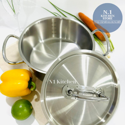 Nồi inox cao cấp Korkmaz Proline 2.8 lít thân thấp - A1169 - Hàng Chính Hãng