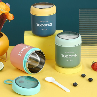 Bình Ủ Cháo TEDEMEL 530ml LÕI INOX KHÔNG GỈ An toàn cho bé - Hàng chính hãng
