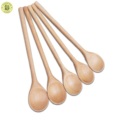 Muỗng Gỗ Cao Cấp - Muỗng Beech Tròn Nhỏ - Đồ Dùng Gỗ Nhà Bếp Chất Lượng Cao