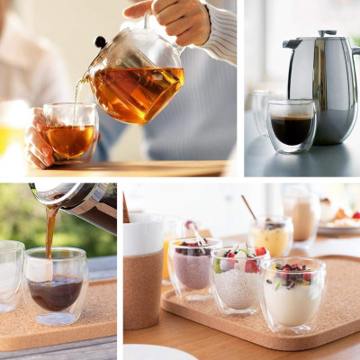 Bộ 2 cốc thủy tinh 2 lớp Bodum Pavina dung tích 350ml 4559-10