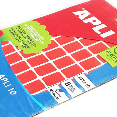 APLI_Nhãn Dán Đỏ 10 Miếng 12x18_2752