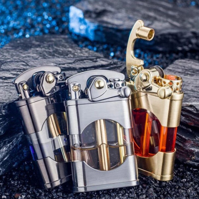 Vỏ Hột Quẹt Bật Lửa Xăng Bấc Đá 660 Thiết Kế Lộ Thiên Đẹp Độc Lạ - Giao Màu Ngẫu Nhiên