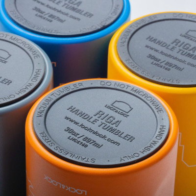 Bình giữ nhiệt LocknLock Riga Tumbler Vietnam Edition màu Be - Nón Lá LHC4160BEG 897ml, Hàng chính hãng, có quai xách dễ dàng mang đi - JoyMall