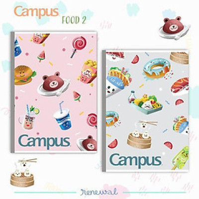 Vở Campus Kẻ Ngang 80/120 Trang - Campus Food