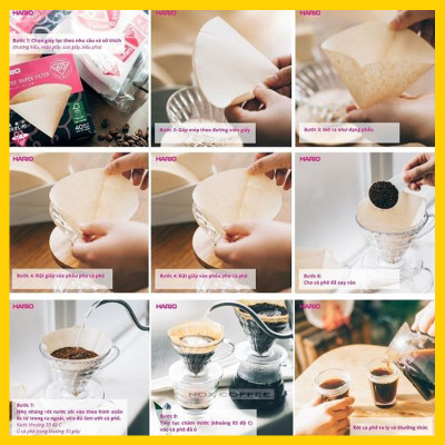 Giấy Lọc Cà Phê Hario V60