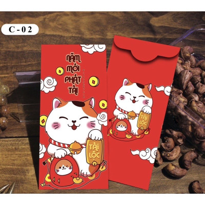 Set  10 bịch 100 bao lì xì Tết  , phát tài cả năm hàng đẹp nhiều mẫu mới , vô cùng xinh xắn và cute 