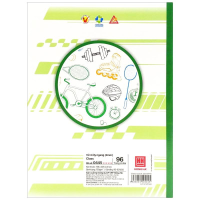 Vở 4 Ly Ngang 96 Trang 100gsm Class Refesh - Hồng Hà 0445 (Mẫu Màu Giao Ngẫu Nhiên)