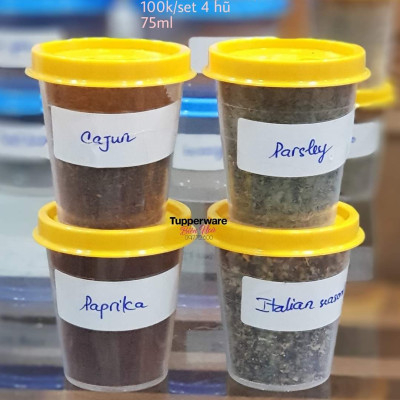 Hộp mini đựng thuốc/nước chấm Tupperware midget 60ml - bảo hành chính hãng