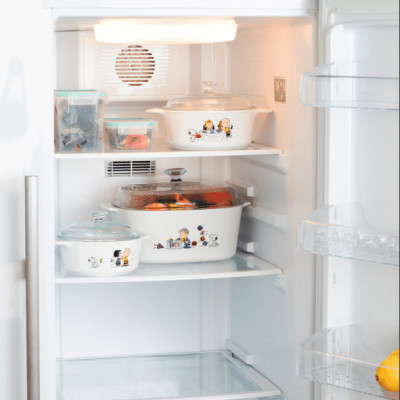 NỒI GỐM THỦY TINH CHỊU NHIỆT Corelle CORNINGWARE -PHIÊN BẢN GIỚI HẠN SNOOPY 5L hàng chính hãng