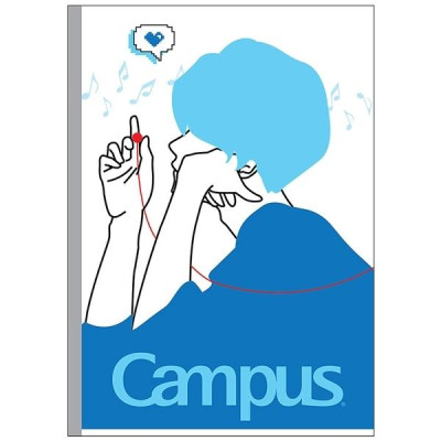 Vở Couple B5 Kẻ Ngang Có Chấm 120 Trang ĐL 70g/m2 - Campus NB-BCOU120 (Mẫu Màu Giao Ngẫu Nhiên)