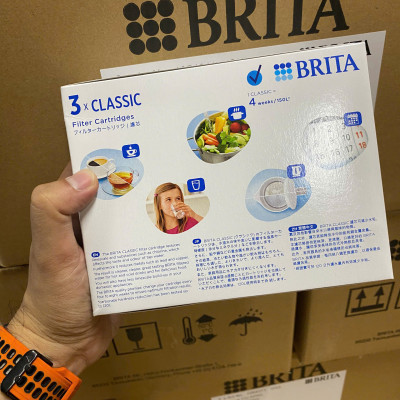 Hộp 3 lõi lọc dài thay thế Brita CLASSIC
