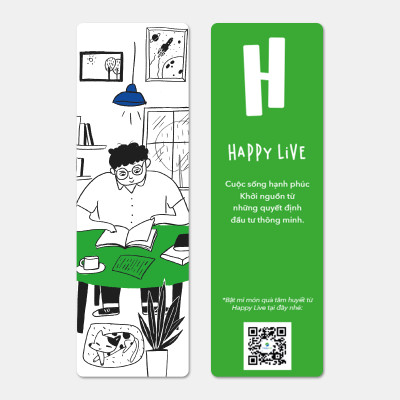 BỘ BOOKMARK 1% TINH HOA - Happy Live