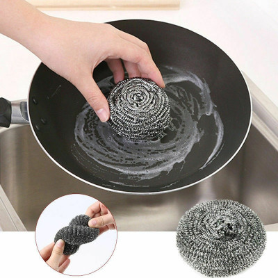 Set 02 miếng cọ xoong nồi chuyên dụng, làm từ thép không gỉ, bền dai, cho thời gian sử dụng lâu dài - nội địa Nhật Bản 