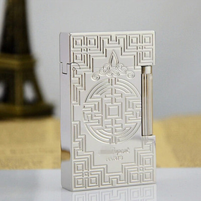 Vỏ Hột Quẹt Bật Lửa Upon D23T Họa Tiết Hoa Văn Cổ Điển - Dùng Ga Đá Cao Cấp
