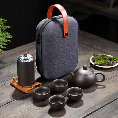 Bộ bình trà có túi đựng đi du lịch