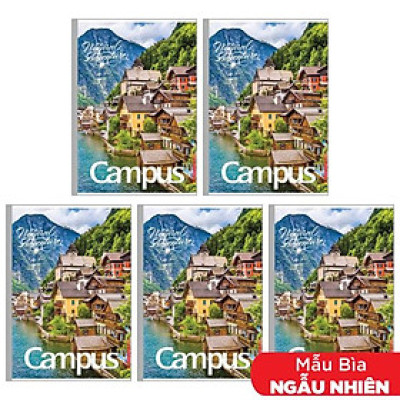 Combo 5 Tập Adventure B5 Kẻ Ngang Có Chấm 200 Trang ĐL 58-65g/m2 - Campus NB-BAVT200 (Mẫu Màu Giao Ngẫu Nhiên)
