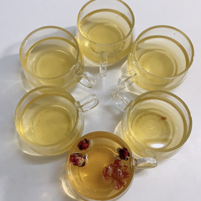 BỘ 6 LY THỦY TINH UỐNG TRÀ DÁNG THẤP - VD721