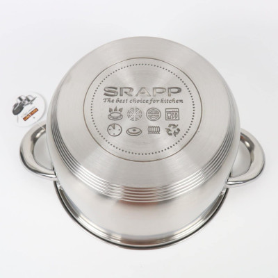 Bộ Nồi 3 Món Inox SRAPP SH-358 - Hàng Chính Hãng