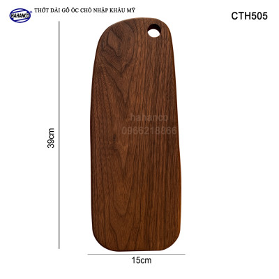 Thớt gỗ óc chó nhập khẩu Mỹ liền khối (Cỡ Dài) trang trí bàn ăn/ khay bánh mì/trái cây tráng miệng/bít tết/ Kê Thức Ăn Khi Thái/Pizza/Decor/chụp ảnh sản phẩm/Beef Steak- CTH505