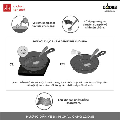 Lodge - Chảo gang tròn - 26cm