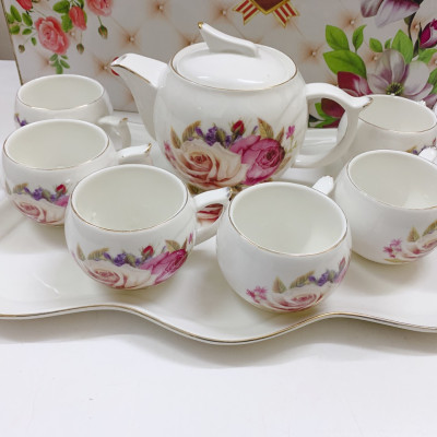 BỘ ẤM CHÉN KÈM KHAY SỨ PHA TRÀ CÀ PHÊ - ANTH867
