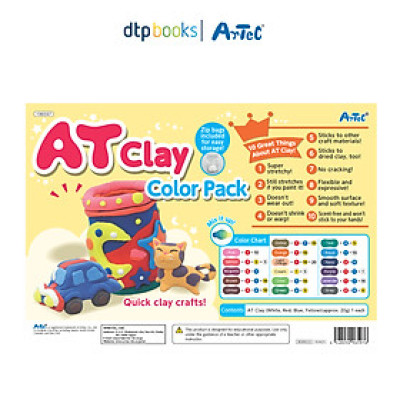 Đồ chơi đất nặn Artec - Bộ 4 màu - Dtpbooks