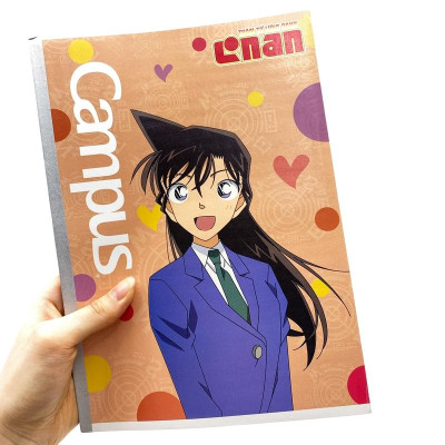 Vở B5 200 Trang Campus Conan Lovely Couple - Kẻ Ngang Có Chấm - NB-BCLC200